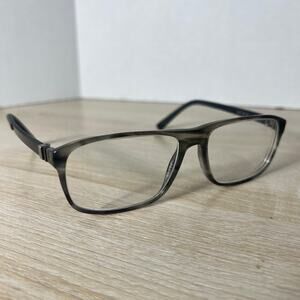 SEE 4436 Eyeglasses Striped Gray Carbon Fiber Frames 57-17-140 C1 Italy